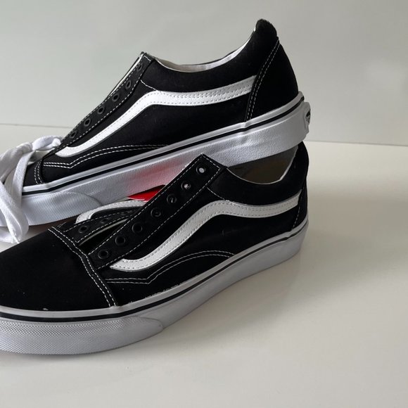 NWT Mens Vans OLD SKOOL SHOE sz 9 Black/White - Picture 7 of 9